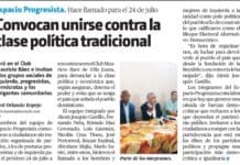 Sobre el llamado de los camaradas del “Espacio Progresista”